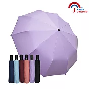 【Kasan 晴雨傘】防風抗UV十骨自動開收傘-紫色