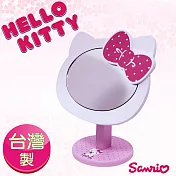 Hello Kitty 凱蒂貓大頭造型 桌上化妝鏡 可調角度 (正版授權台灣製)