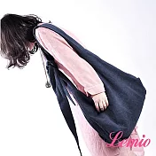 【Lemio】LD系列訂製簡約單肩餃子包(深邃藍)