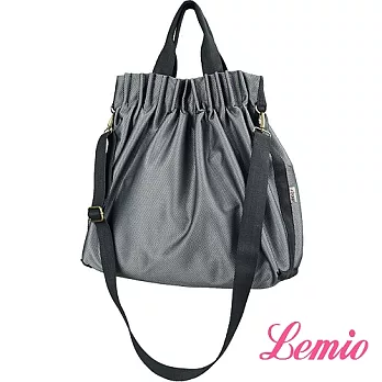 【Lemio】LD系列訂製立體霧面兩用斜背包(品味灰)