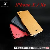 Moxie X-SHELL Apple iPhone X / Xs (5.8 吋) 分離式防電磁波皮套 側翻皮套紅色