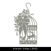 DecoWall 圖像壁貼 ◆ 聖誕窗花 裝飾1(鳥籠)