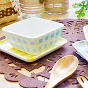【Homely Zakka】日系清雅陶瓷格紋甜點碗/小碗(水藍)
