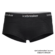 【紐西蘭Icebreaker 】女 Sprite 四角內褲-BF150 / IB103023M-001黑