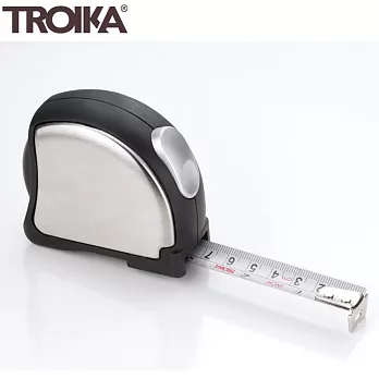 德國TROIKA品味隨身工程捲尺便攜帶型自動縮尺伸縮卷尺TAP14/ST(長5公尺;台灣公司貨)