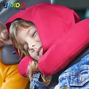JAKO-O 德國野酷-兒童連帽頸枕桃紅