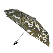 【TDN】迷彩麋鹿降溫13度黑膠自動開收傘晴雨傘(超撥水防風抗UV自動傘折傘B6658A)叢林灰