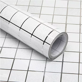【EZlife】多用途耐高溫廚房灶台貼紙(40x500cm)白色馬賽克