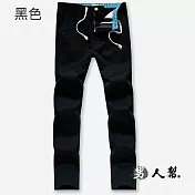 【男人幫】K0572＊高磅硬挺休閒寬鬆直筒美式休閒褲(K0572)34黑