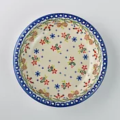 波蘭陶 初春遊樂園系列 圓形深餐盤 22cm 波蘭手工製