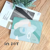 INJOYmall for iPad 9.7 2018系列 Smart cover皮革平板保護套-寧靜的雨款