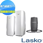頂級組合【美國 Lasko】白淨峰高效節能空氣清淨機 HF-2160+HF-2162+AP-002