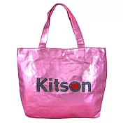 Kitson 金屬色尼龍手提袋-金屬粉紅