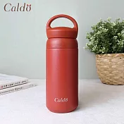 【Caldo卡朵生活】無印質樸隨身不鏽鋼保溫瓶 350ML紅