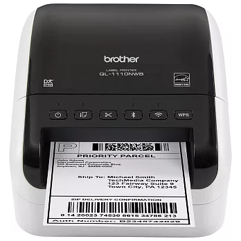 BROTHER QL-1110NWB 專業大尺寸條碼標籤機 網路與藍牙多元傳輸介面 標籤可寬達103mm