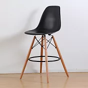 E-home EMSH北歐經典造型吧檯椅 六色可選黑色
