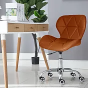 E-home Radar雷達軟墊電腦椅-四色可選棕色