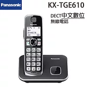 Panasonic國際 DECT中文數位無線電話 KX-TGE610TWB