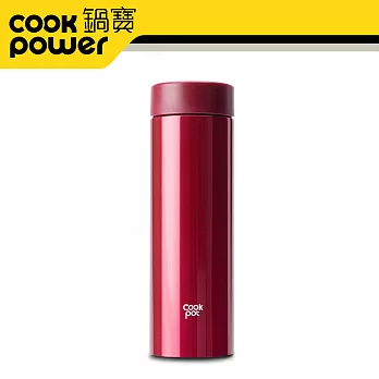 CookPower鍋寶 不鏽鋼真陶瓷杯370ML (四色任選)醇酒紅