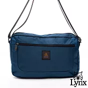 Lynx - 美國山貓休閒時髦防潑水側背包深藍色