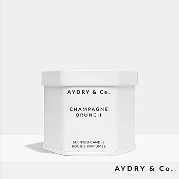 美國香氛 AYDRY & CO. 微醺香檳 CHAMPAGNE BRUNCH 極簡純白錫罐 99g