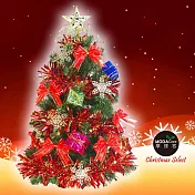 摩達客 繽紛2呎/2尺(60cm)經典裝飾綠色聖誕樹(金雪花禮物盒系)