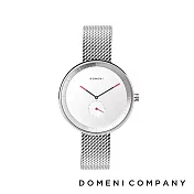 DOMENI COMPANY 經典系列 316L不鏽鋼單眼錶 知性白 (SSM01-32) 銀色/32mm