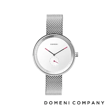 DOMENI COMPANY 經典系列 316L不鏽鋼單眼錶 知性白 (SSM01-32) 銀色/32mm