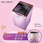 【SANLUX 台灣三洋】13公斤 DD直流變頻超音波單槽洗衣機 SW-13DVG(夢幻紫)