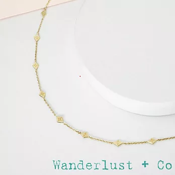 Wanderlust+Co 澳洲品牌 北極星菱形金色頸鍊 Zyia Choker