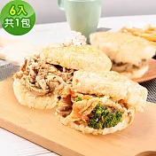樂活e棧-蔬食米漢堡-鮮鮮滋味1組(6顆/袋)-全素