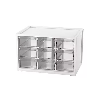 樹德 livinbox - 小幫手零件分類箱(9抽) A9-309 簡約白