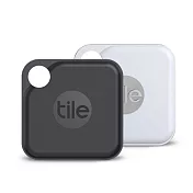 Tile 防丟小幫手-Pro 2.0 雙入組(可換電池) / 黑色+白色