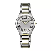 AEROWATCH 瑞士愛羅錶 - 珍珠母貝典雅女錶(雙色鍊帶款)