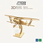 JIGZLE ® 3D-木拼圖-雙翼飛機