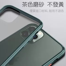 博客來 Totu 晶剛系列iphone11 Pro Pro Max超薄款耐摔保護殼aa092綠橘