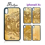 Artiger-iPhone原木雕刻手機殼-神話系列(iPhoneX Xs)龍