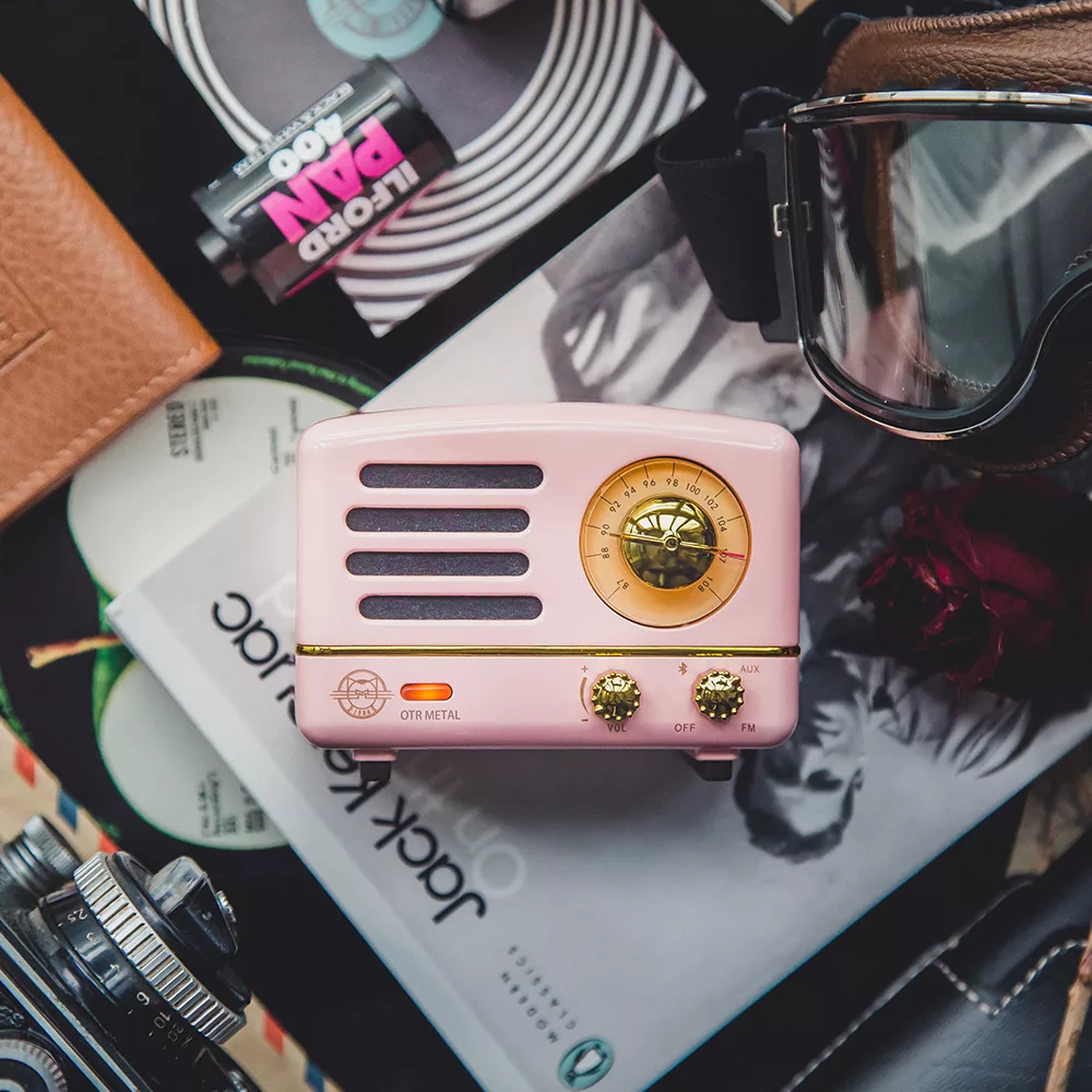 MUZEN OTR Metal 經典復刻藍牙音響收音機(經典版) 布德利粉