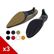 糊塗鞋匠 優質鞋材G11 3mm鞋底止滑墊(3雙) A01圓型黑色