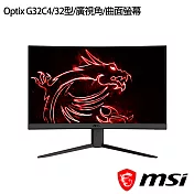 msi微星 Optix G32C4 32吋 曲面電競螢幕