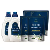 《台塑生醫》BioLead抗敏原濃縮洗衣精(2瓶+4包)