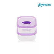 【韓國sillymann】 100%鉑金矽膠副食品保鮮盒(120ml)紫色