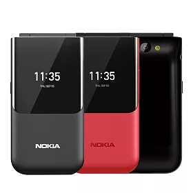 博客來 nokia 2720 flip 4g折疊式手機 贈手機立架 黑色