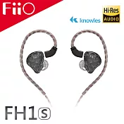 FiiO FH1s 一圈一鐵雙單元CIEM可換線入耳式線控耳機黑