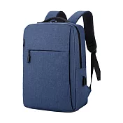 【巴芙洛】小咪雙肩包男女百搭通勤背包(背包/雙肩包/側背包/公事包/電腦文件)藍色