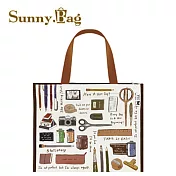 Sunny Bag x 喵星達-文具病拉鍊購物袋