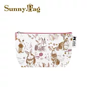 Sunny Bag x 喵星達-兔兔暈染化妝包