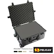 美國 PELICAN 1610 輪座拉桿氣密箱-含泡棉(黑)