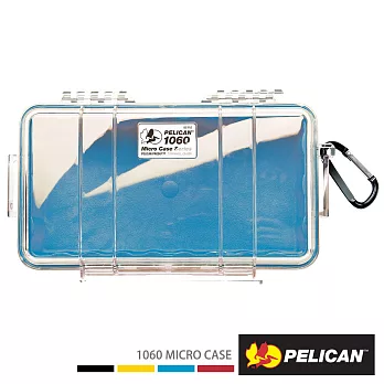 PELICAN 1060 Micro Case 微型防水氣密箱-透明(藍)