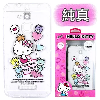 【Hello Kitty】ASUS ZenFone 3 Max 5.2吋 ZC520TL 彩繪空壓手機殼(純真)
